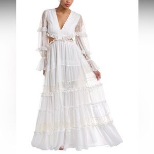 PatBO Tiered Maxi Dress